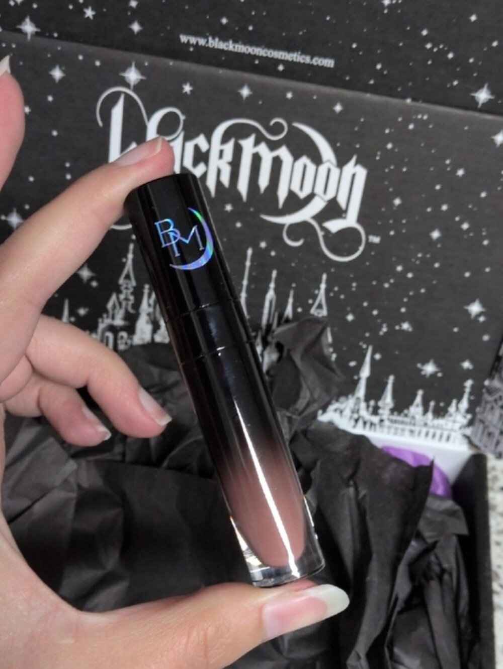 NEW Black Moon Cosmetics Libra Pink Nude Matte Watercolor Lipstick - Picture 3 of 6